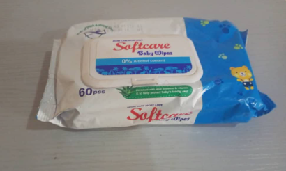 Softcare Sanitary Normal Wipes 60pcs - per carton x 24